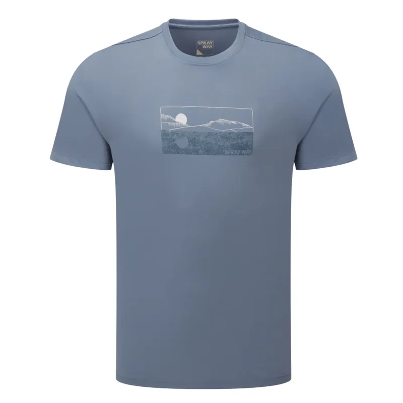 Sprayway Mens Mirror Tee in Flint Stone