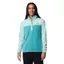 Columbia Womens Benton Springs 1/2 Snap Pull Over II in Teal / Spray