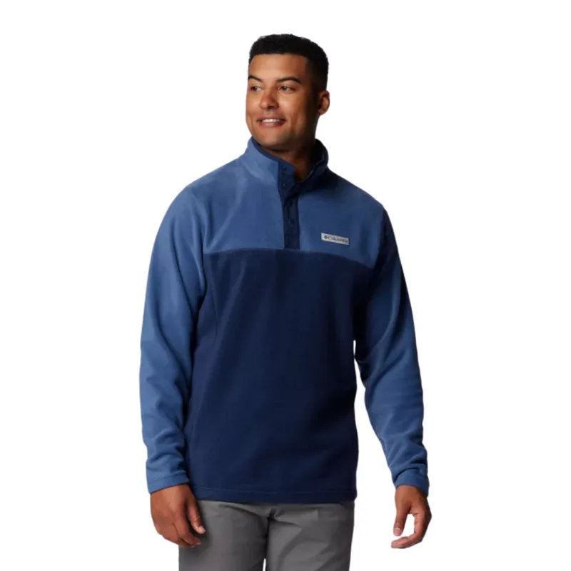 Columbia Mens Steens Mountain Half Snap II Fleece in Collegiate Navy / Dark Mountain