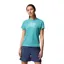 Columbia Womens Ruby Springs Graphic Fitted S/S in Teal Bearly Swirl