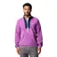 Columbia Mens Sequoia Grove Half Zip Fleece in Razzle / Collegiate Navy