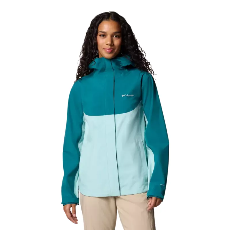 Columbia Womens Wahkeena Falls 3L Shell in River Blue / Spray