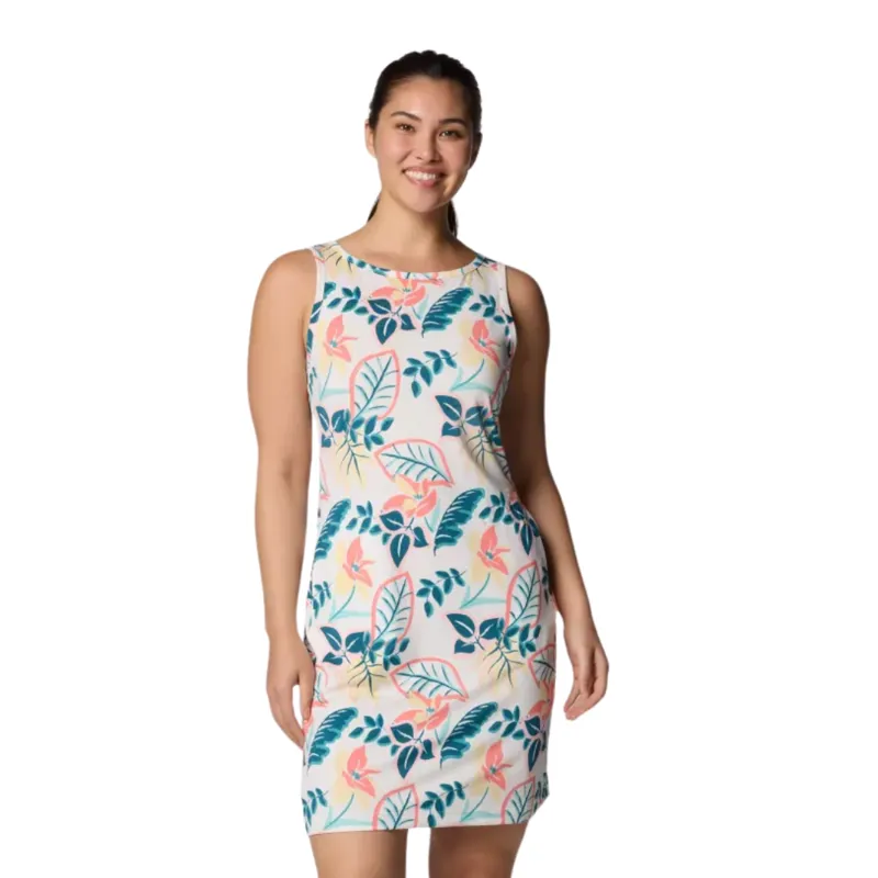 Columbia Womens Chill River Printed Dress in Alpenglow Pasteled