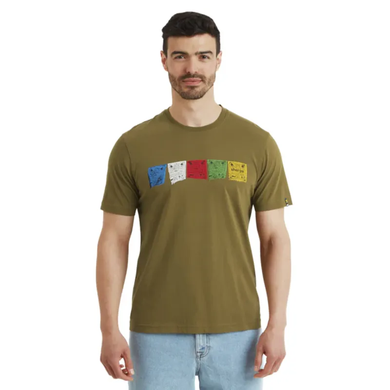 Sherpa Mens Tarcho Tee in Moss