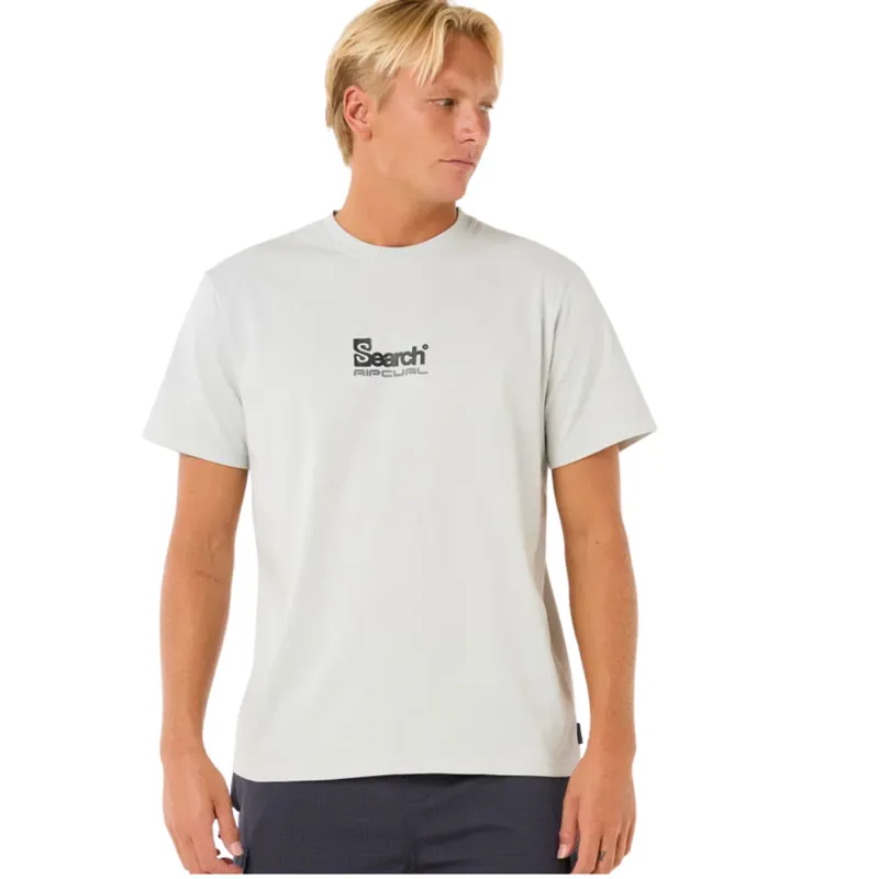Ripcurl Mens Vaporcool Searchin Tee in Iced Grey