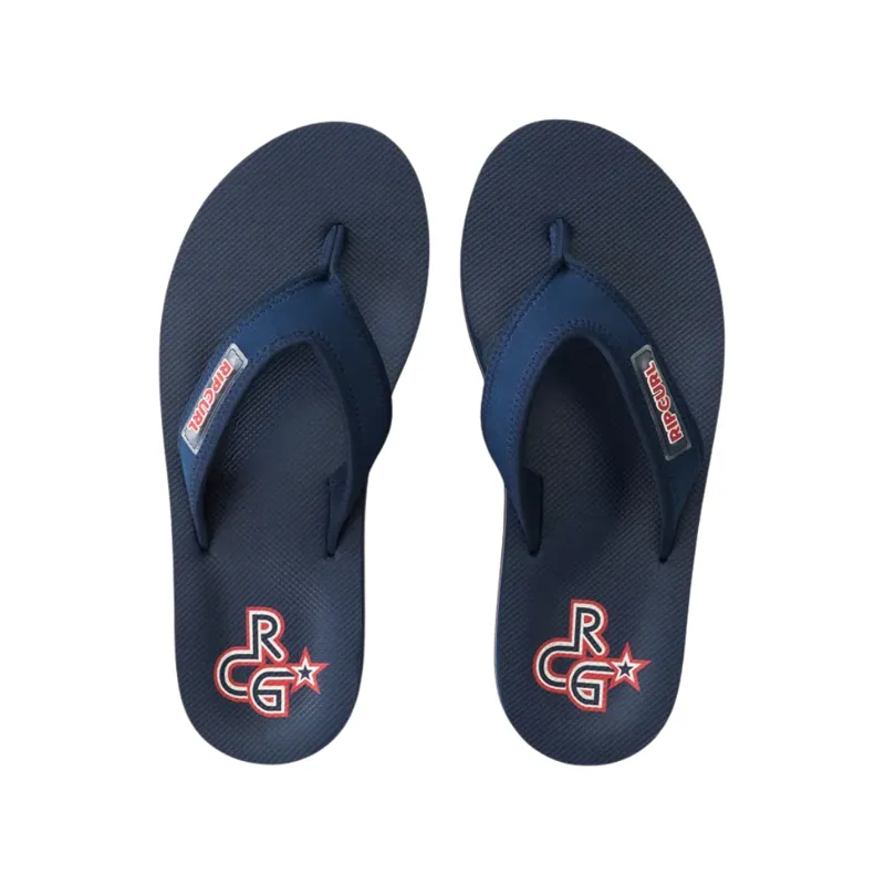 Rip Curl Womens Malibu Platform Bloom Open Toe in Navy