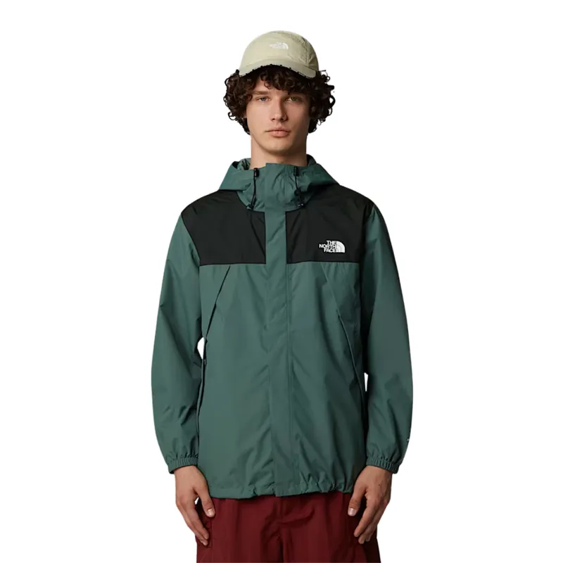 The North Face Mens Antora Jacket in Duck Green / TNF Black