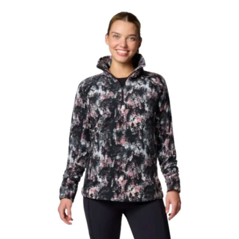 Columbia Womens Glacial IV Print 1/2 Zip in Snowdrift Timber