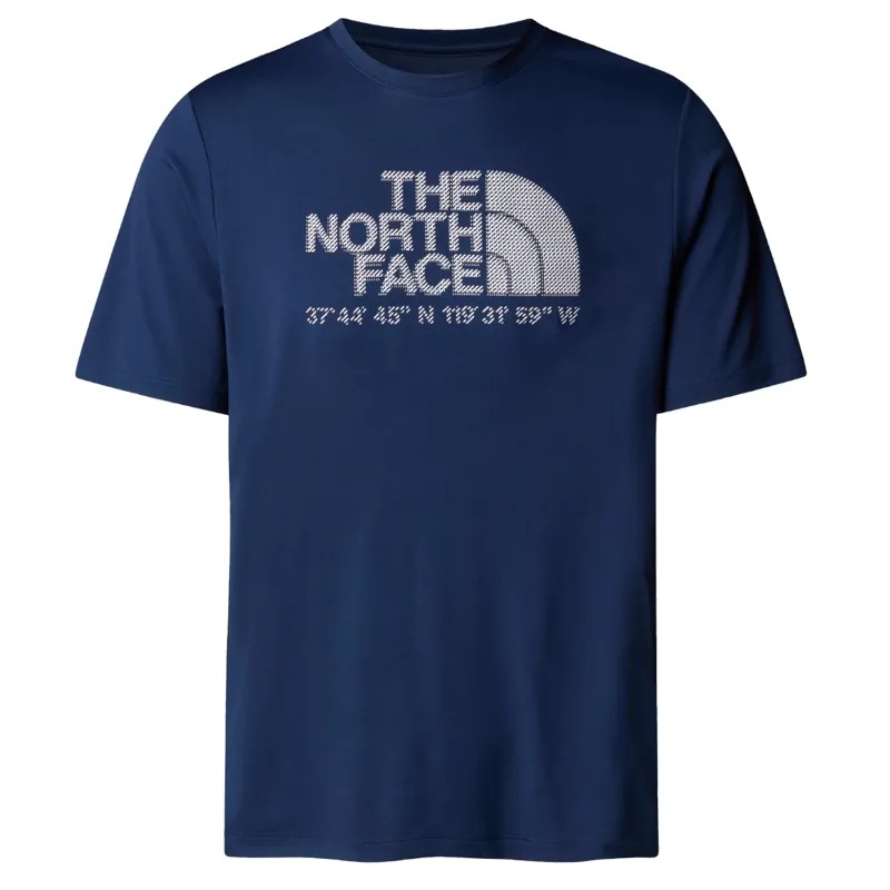 The North Face Mens 24/7 S/S Tee Logo Graphic in Summit Navy
