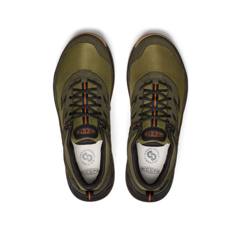 Keen Mens Hightrail Waterproof in Winter Moss / Bright Marigold-1