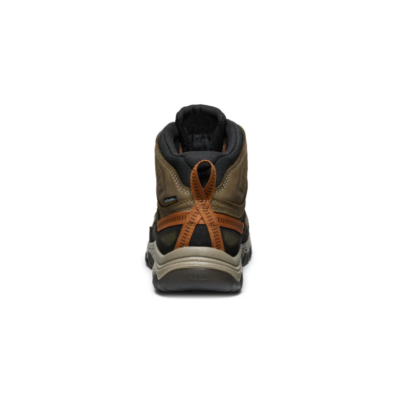 Keen Mens Targhee IV Mid Waterproof in Sea Turtle / Roasted Pecan-2