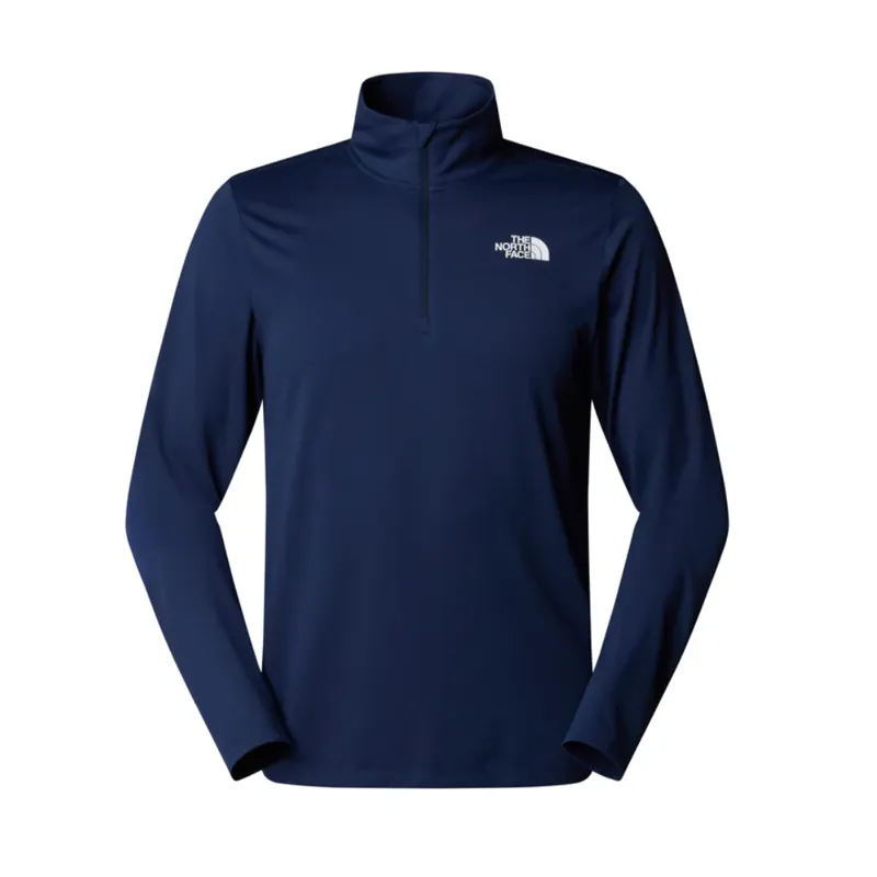 The North Face Mens 24/7  Zip Tee in Summit Navy