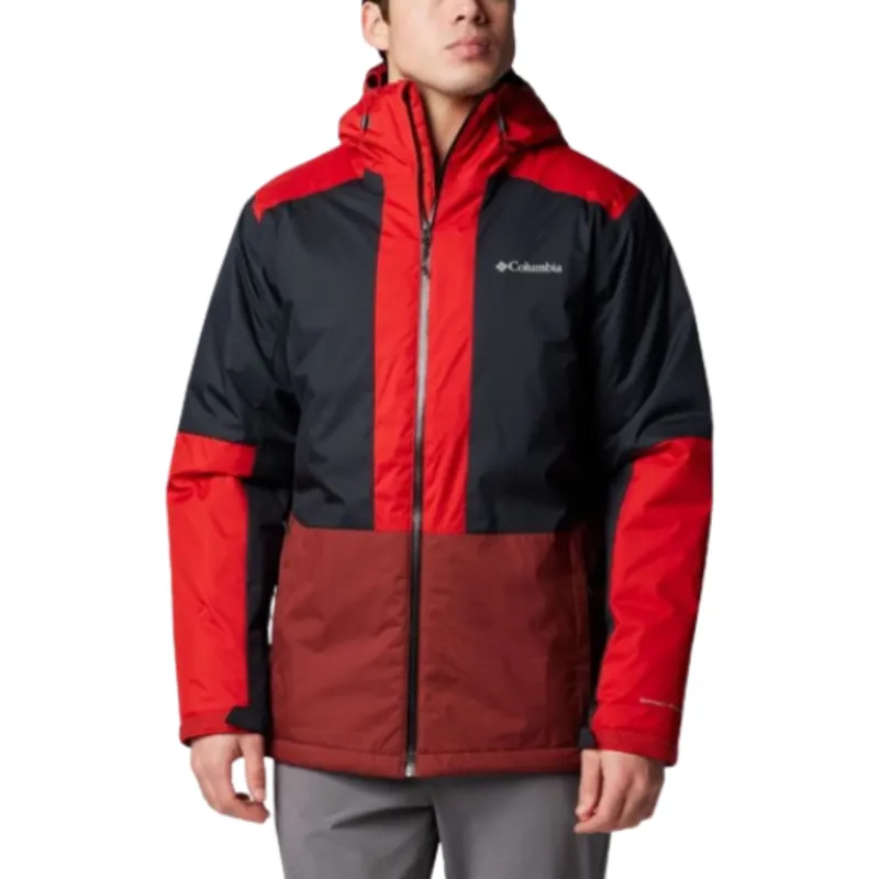 Columbia Mens Point Park II Insulated Jacket in Sail Red / Black