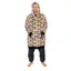 All-In Poncho Plaid in Geo Retro