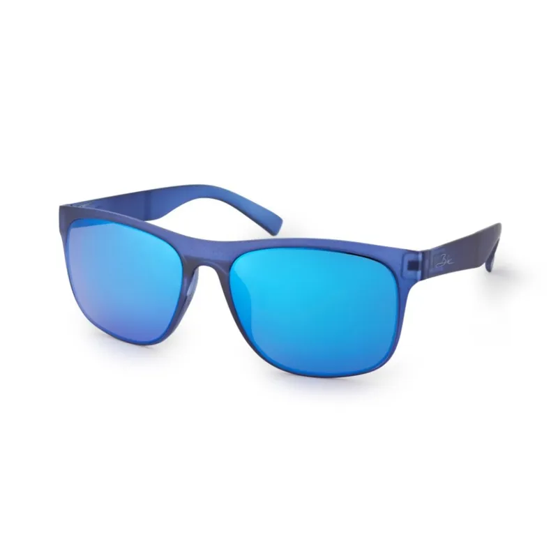 Bloc Elba Sunglasses in Matt Blue with Blue Mirror Lens