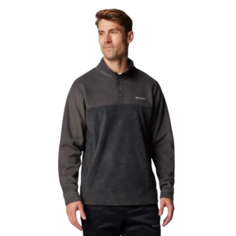 Columbia Mens Steens Mountain Half Snap II Fleece in Charcoal Heather