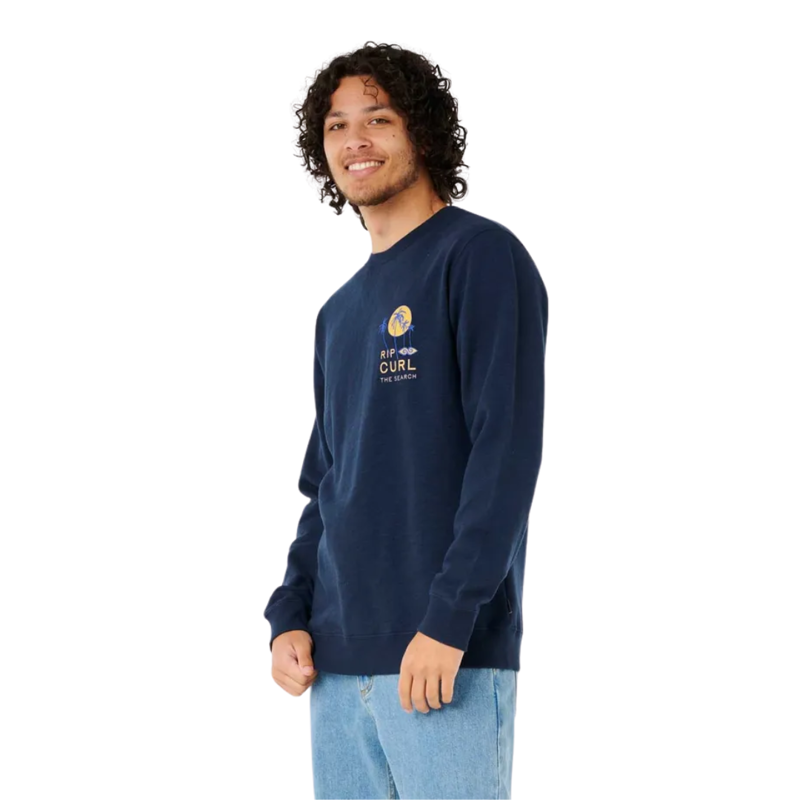 Rip Curl Mens AOTS Cody Welsh Crew in Navy
