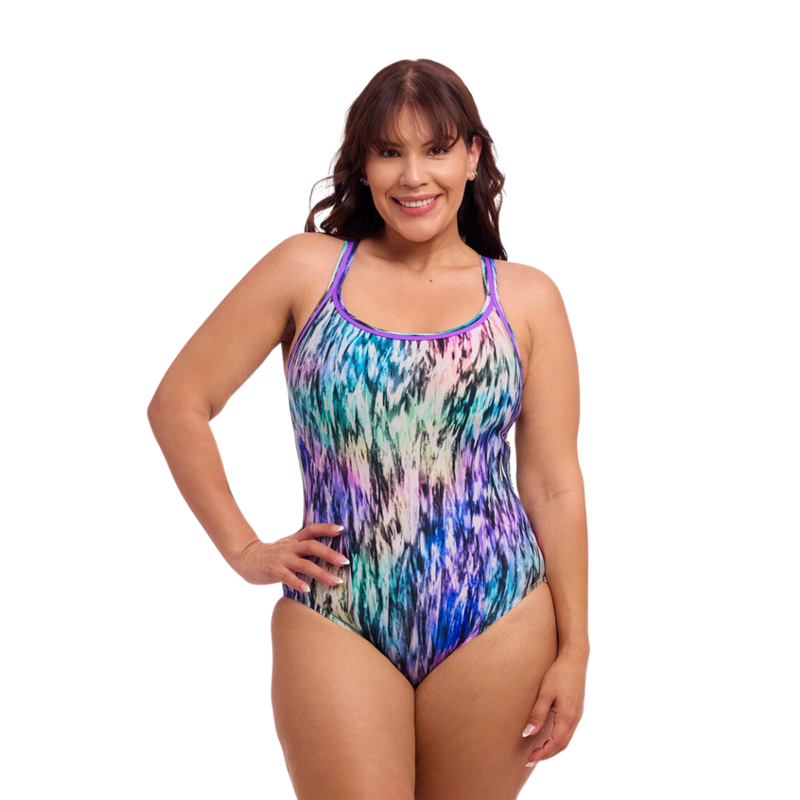 Funkita Womens Locked In Lucy One Piece in Fly Dye