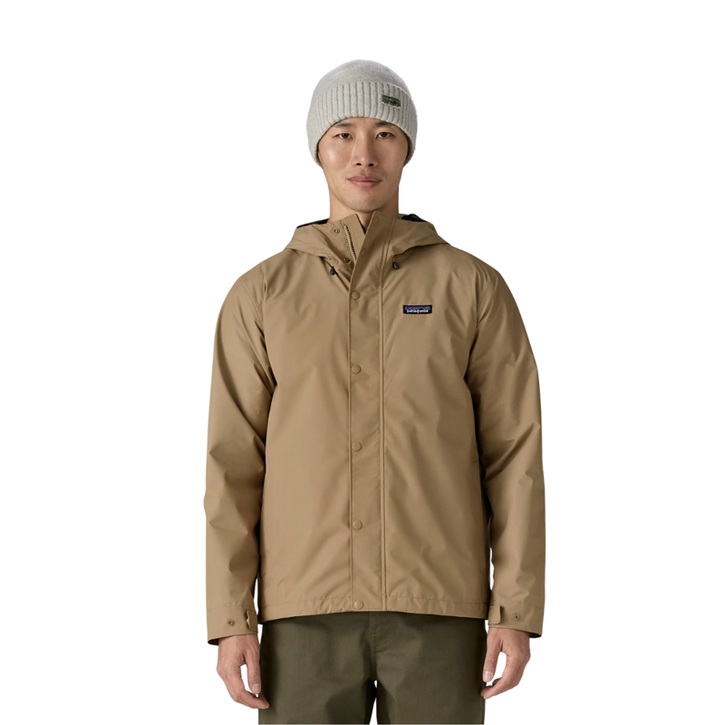 Patagonia Mens Jackson Glacier Rain Jacket in Slab Khaki