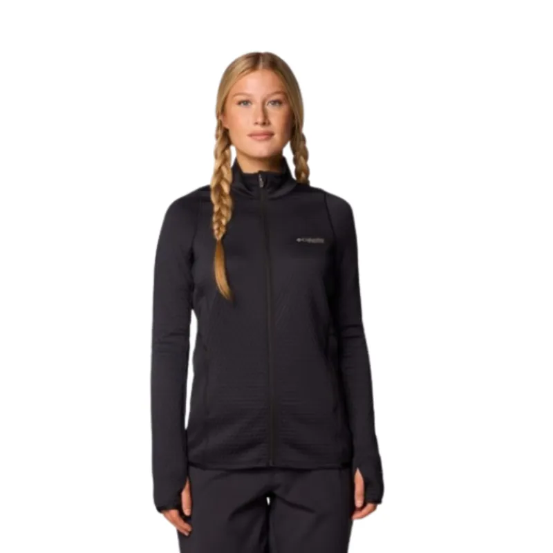 Columbia Womens Crystal Leaf Omni-Heat Helix Full Zip in Black