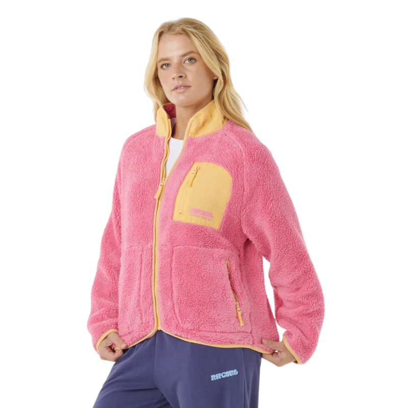 Rip Curl Womens Shore Break Polar Fleece in Pink