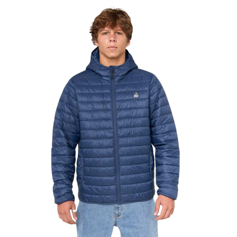 Rip Curl Mens Anti Series Search Puffer Hood in Light Navy