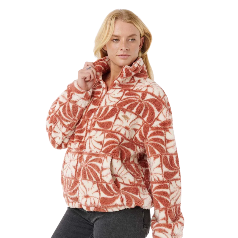 Rip Curl Womens AOTS - Ty Williams Polar Fleece in Brick