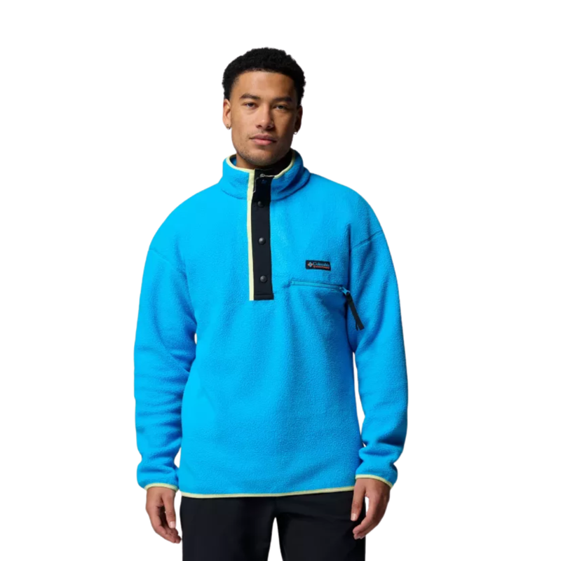 Columbia Men's Helvetia II Half Snap Fleece in Compass Blue