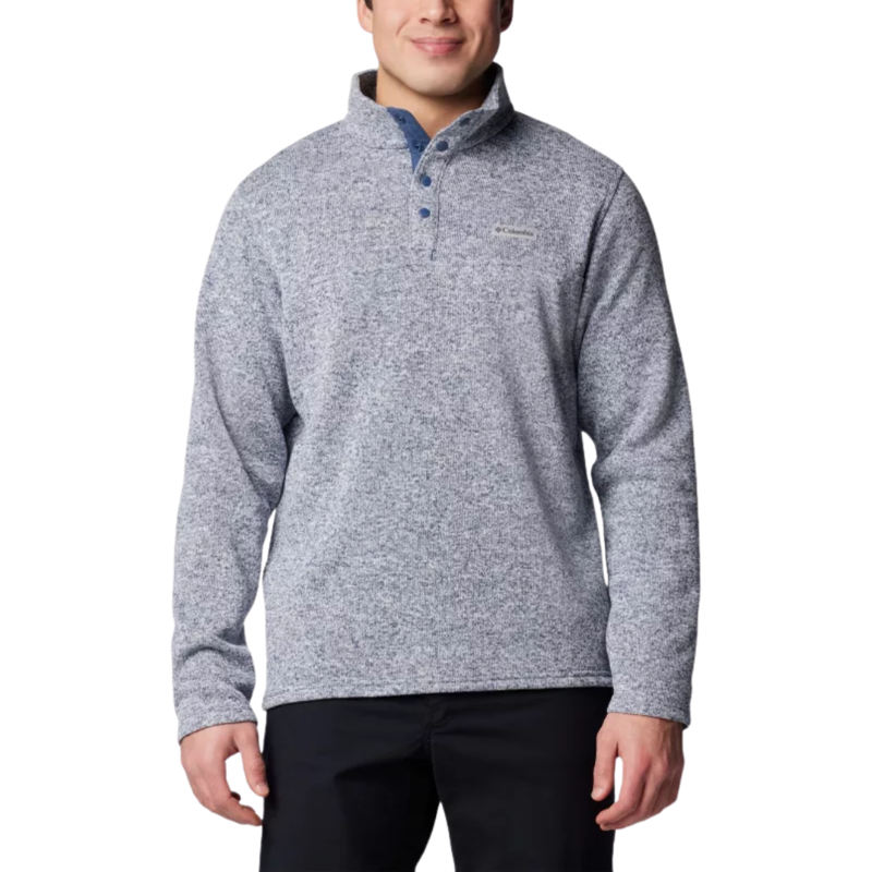 Columbia Mens Alto Pass Half Snap Fleece in Dark Mountain Heather