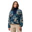 Columbia Womens Sequoia Grove Printed Half Zip in Everblue Blossoming