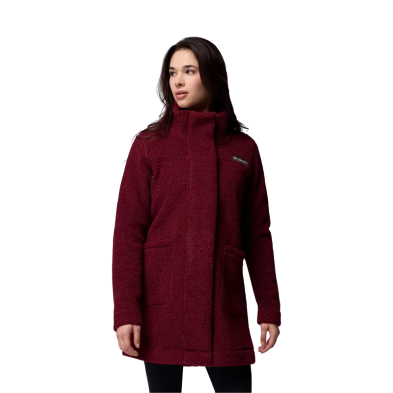 Columbia Womens Panorama Long Jacket in Rich Wine