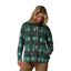 Columbia Womens Benton Springs II Shirt Jacket in Rain Forest Omblur