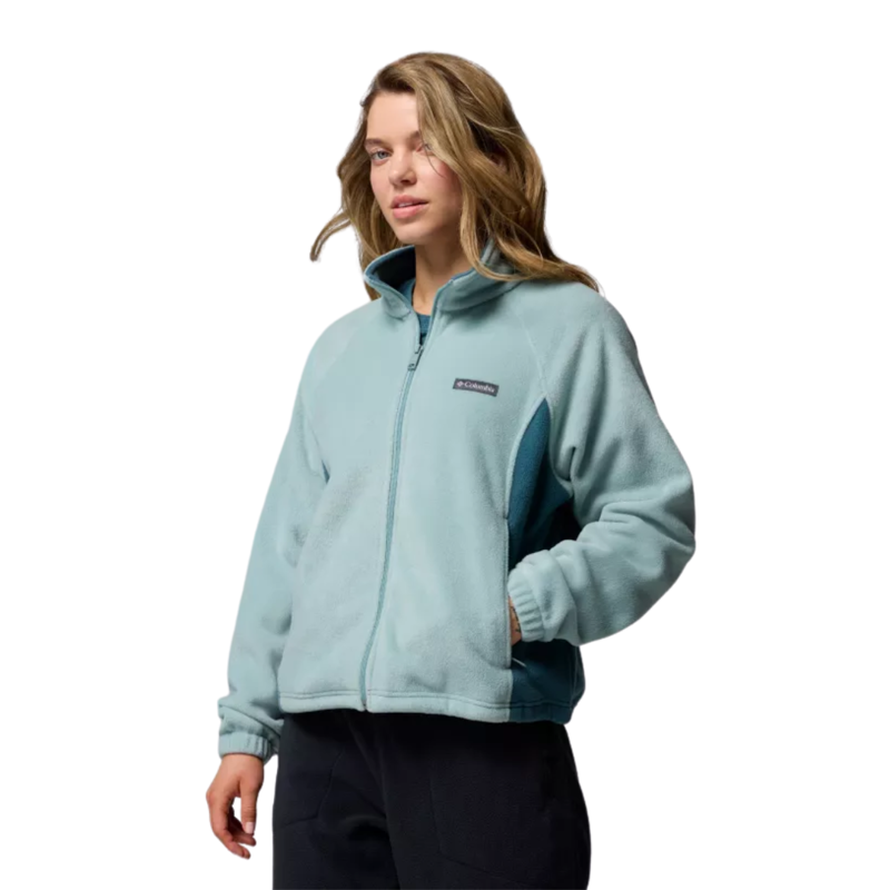 Columbia Womens Benton Springs Relaxed Full Zip in Crushed Blue