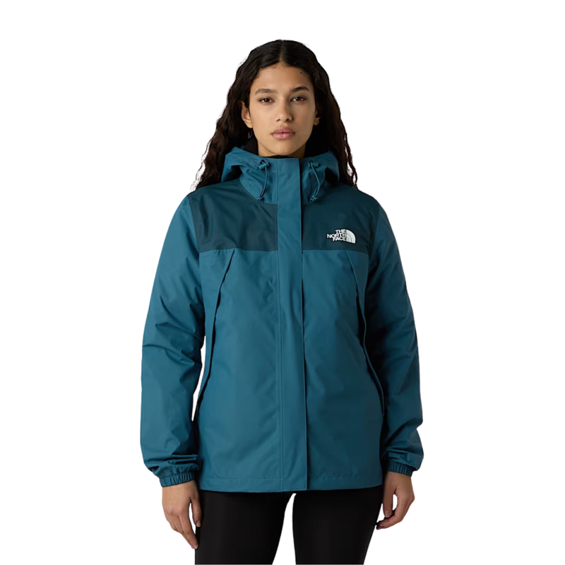 The North Face Womens Antora Rain Jacket in Space / Deep Cypress
