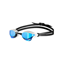 Arena Cobra Core Swipe Mirror in Silver with Blue Lens