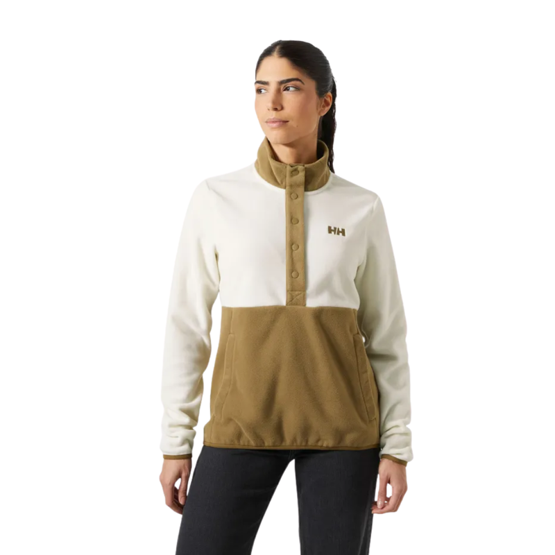 Helly Hansen Womens Daybreaker Snap Pullover in Sepia
