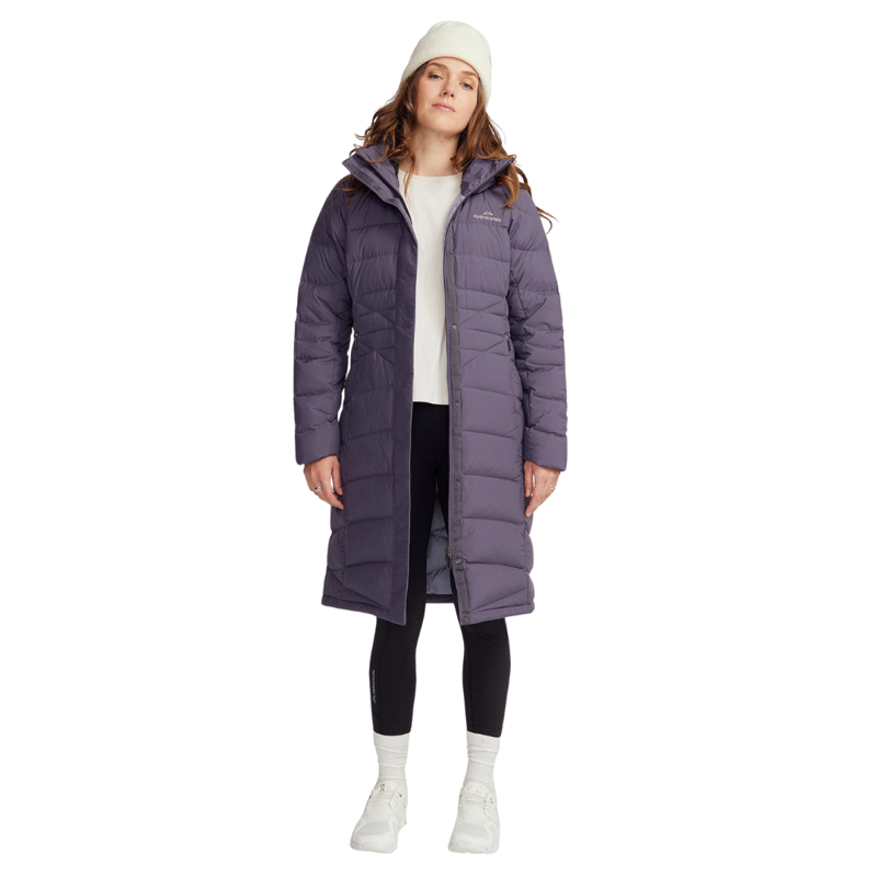 Kathmandu Womens Winterburn Longline Down Coat V2 in Orbit