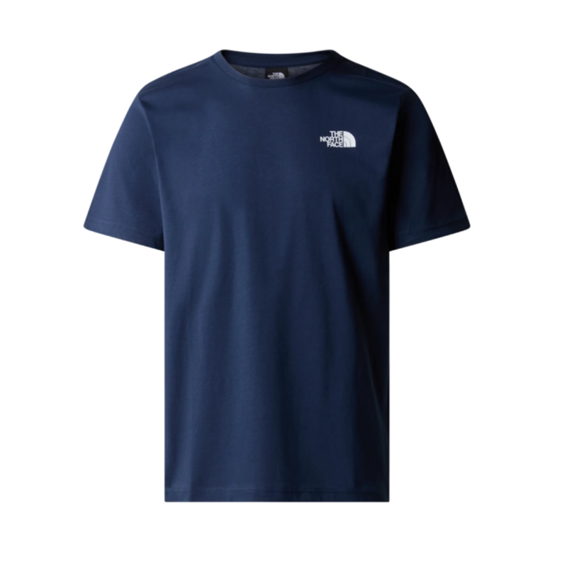 The North Face Mens SS Box NSE Tee in Summit Navy / TNF White