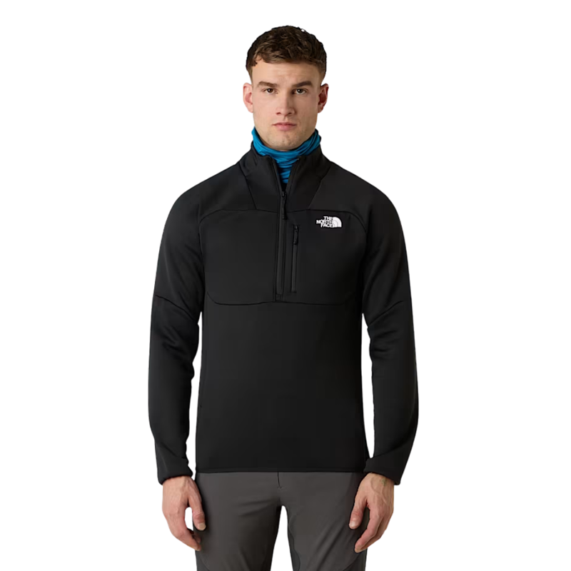 The North Face Mens Meteora 1/4 Zip Fleece in TNF Black