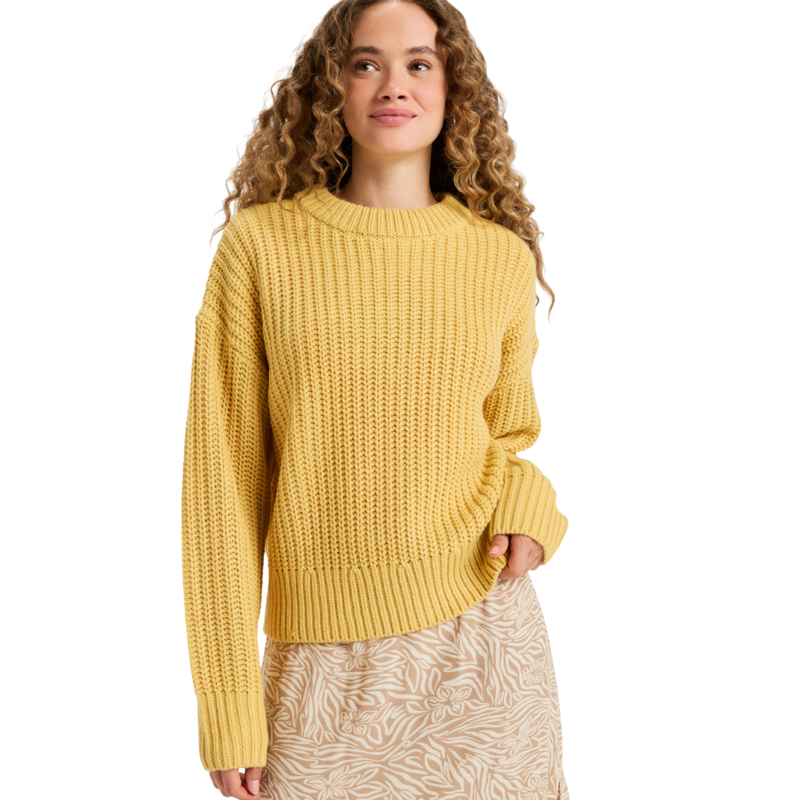 Roxy Womens Coming Home Sweater in Ochre