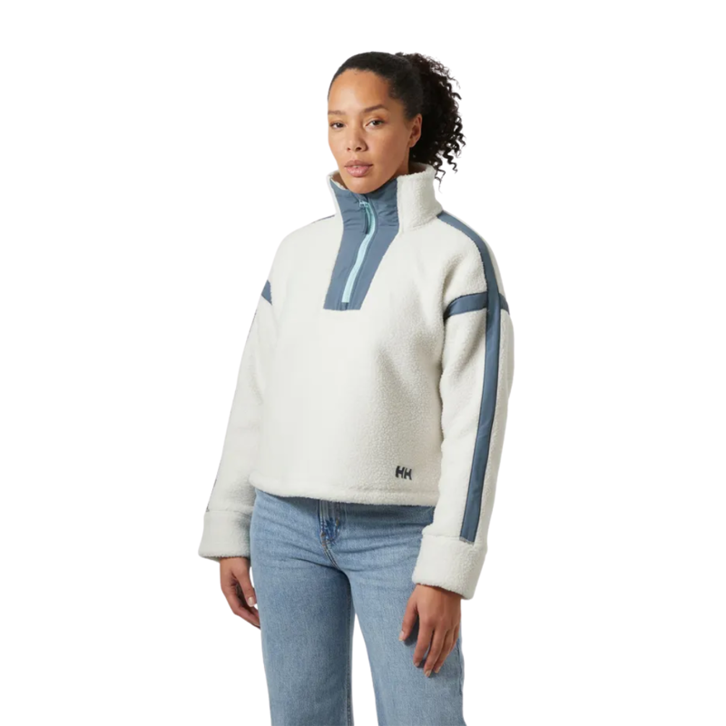 Helly Hansen Womens Imperial Pile Zip Pullover in Snow