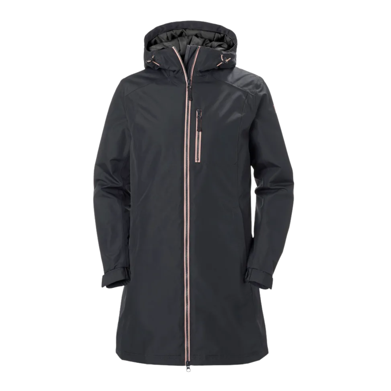 Helly Hansen Womens Long Belfast Winter Jacket in Ebony