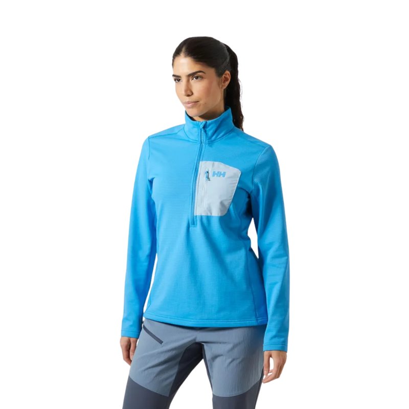 Helly Hansen Womens Versalite 1/2 Zip Fleece in Cyan