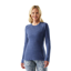 Smartwool Womens Classic Thermal Merino Base Layer Crew Boxed in Nightfall Blue Heather