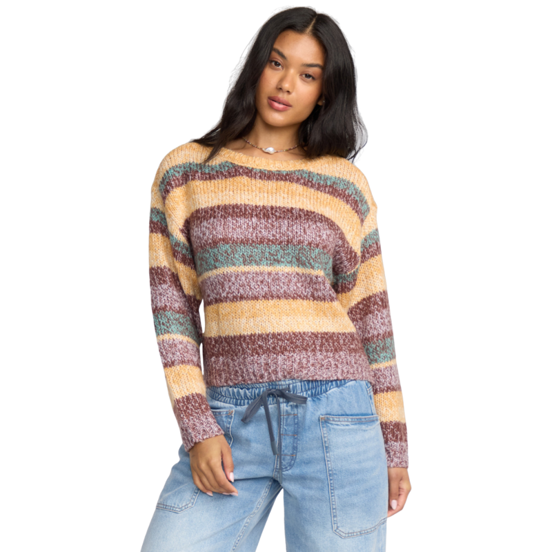 Billabong Womens So Spaced Out Sweater in Multi