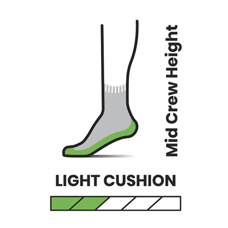 Smartwool Womens Hike Light Cushion Mid Crew Socks in Purple Iris-1