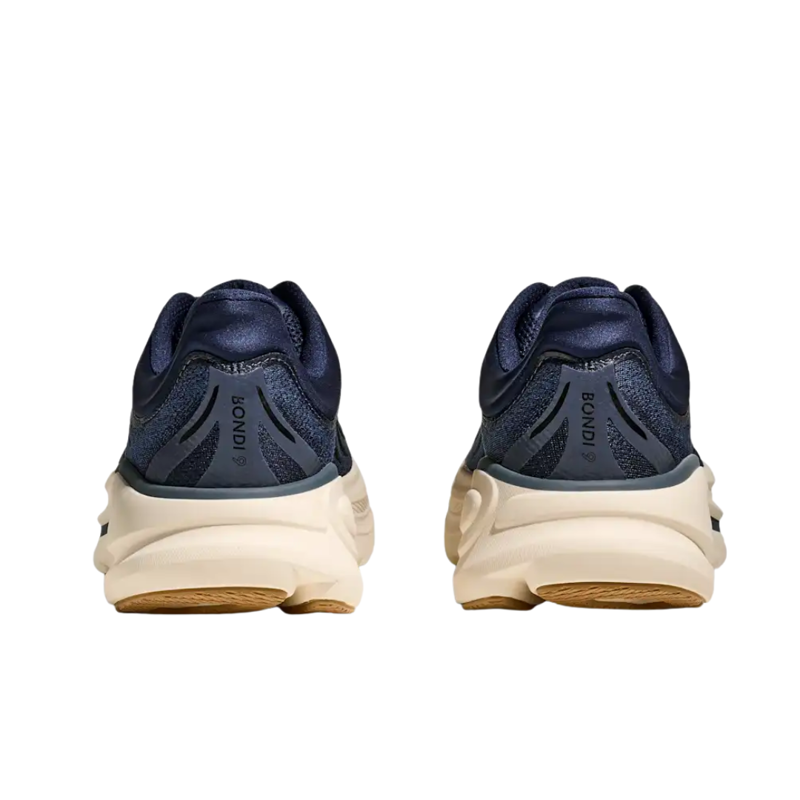 Hoka Mens Bondi 9 in Midnight Blue / Varsity Navy-2