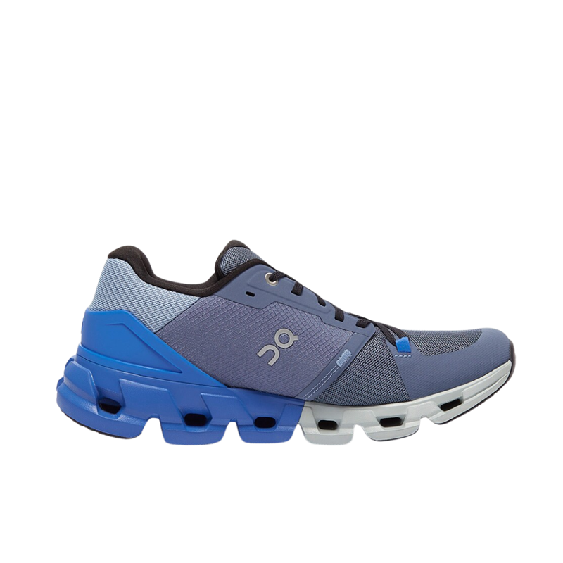 On Men's Cloudflyer Shoes in Metal / Lapis-2