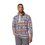 Columbia Mens Helvetia II Printed Half Snap Fleece in Sea Salt / Retrotree