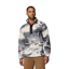 Columbia Mens Helvetia II Printed Half Snap Fleece in Shark / Dreaming